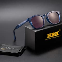 HBK Fashion Retro Men Sunglasses Classic Square Frame Design Sun Glasses Women Outdoor Travel Party Business Festival Gift