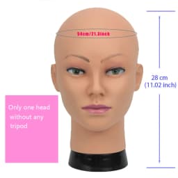 New Mannequin Head Wig Stand With Adjustable Wig Tripod Stand Holder For Wigs Making Display With T Pins /Wig Cap For Free Gift