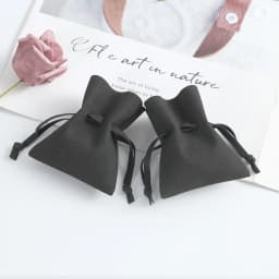 5Pack Bulk Microfiber Suede Jewelry Packaging Gift Bags Pouches Ring Earrings Wedding Travel Drawstring Organizer Small Bag