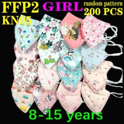 KN95 Kid Mask 3-8 8-15 Years Old 5 Layers Cartoons FFP2 Masque Boys Girls Children Mascarillas CE Face Mask FPP2 Protective
