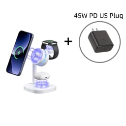 Qi2.2 25W TEC Stand Wireless Charger 3in1 Cooling Magnetic Charging Station for iPhone Sumsung iWatch Airpods