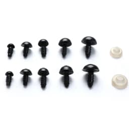 100Pcs/Set 6-12mm New Puppet Children Toy Eyes Plastic Safety Eye DIY For Anima