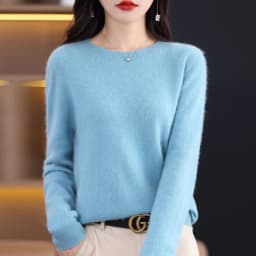 2026 New Cashmere Basic Top Long Sleeve Women O-Neck Knitted Sweater 100% Pure Merino Wool Pullover Clothing Knitwear Traf