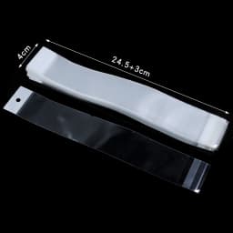 50-100pcs/lot Transparent Self Adhesive Packaging Bag Plastic Hanging Opp Pouches Seal Gift Bags for Jewelry Display Supplies