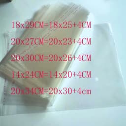 Wholesale 1000pcs Transparent Plastic Packaging Bags Self Adhesive Bag Small Bags Plastic Bags For Gifts Jewelry Candy Packaging