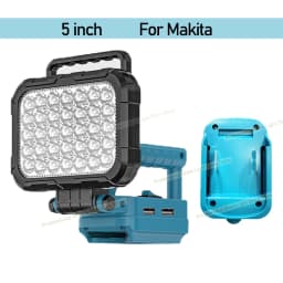 For Makita LED Working Light Lantern 18V Li-ion Battery Emergency Lamp Flashlight Torch Spotlight With Dual USB Camping Lighting