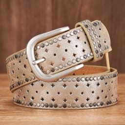 3.7CM Original Design New Vintage Lady Belt Handsome Hollow Out Rivet All-match Fashion Female Belts Quality Women Wide Belt