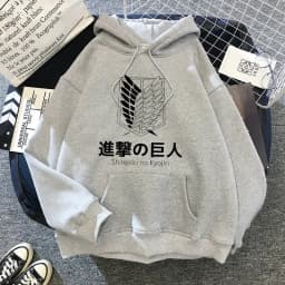 90s japanese Anime Attack on Titan Shingeki No Kyojin Graphic Hoodies Men Unisex Oversized Funny Cartoon Sweatshirt Hoody Male
