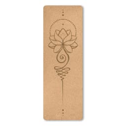 4mm Natural Cork TPE Printed Yoga Mat Non-slip Esterilla Yoga Sweat-absorbing Home Fitness Pad Gymnastics Pilates Mats With Bag