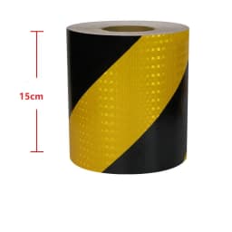 15cm/20cm*1m Twill Reflective Waterproof Tape Left Or Right Reflector Self-Adhesive Safety Warning Sticker Conspicuity For Truck