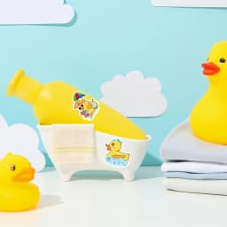 500Pcs Duck Stickers Cute Rubber Yellow Ducks Roll Stickers Present for Duck Birthday Meeting Pool Party Sticker,1inch