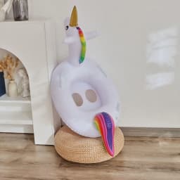 Unicorn Swimming Seat Ring Inflatable Pool Float Swim Tube Swim Circle Water Play Tube Summer Pool Party Float