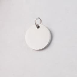 Custom Engraved Name Date Round Coin Stainless Steel Personalized ID Tag Accessory Jewelry Pendant Fit for Bracelet Necklace