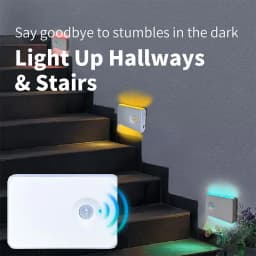 Motion Sensor Night Light Approved Magnetic Wall Lamp Rechargeable RGB Color Lights for Kitchen Bathroom Hallway Stairs
