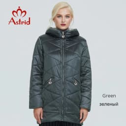2022 Astrid winter jacket women Plus Size ontrast color Waterproof fabric with cap thick cotton clothing warm women parka M-2090