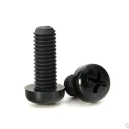 5/50PCS M2 M2.5 M3 M4 M5 M6 M8 Metric Threaded White/Black Nylon Plastic Cross Pan Head Cross Round Screw Bolt 4mm-60mm