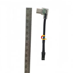 Rider Bracket Type-C Angled Charging Jst Male-Female Connector Cable 90-Degree USB Plug Motorcycle Electric Vehicle Dedicated Tail Plug Cable with Magnetic Clip