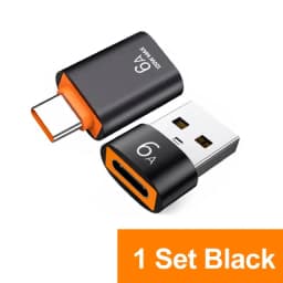 NNBILI 6A USB To Type C OTG Adapter 120W USB Male To Type-c Female Charger Converter for Macbook Samsung Adapter Data Transfer 