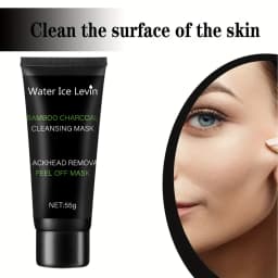 Bamboo Charcoal Cleansing Mask Blackhead Removal Deep Mask Deep Exfoliating Mask Treatment Black Mask