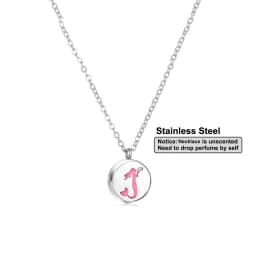 Stainless Steel Aromatherapy Essential Oil Diffuser Necklace Mini Tree Flower 12mm Locket Charm Aroma Perfume Pendant Necklace