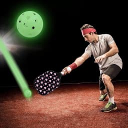 LED Light Up Pickleball Balls,Glow In The Dark Pickleball,Pickleball Gifts For Men And Women,Outdoor Pickleball Balls Play