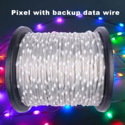 12V WS2815 Seed Pixel Light 4pin with Backup Data Wire Individually Addressable RGB Magic Dream Color Christmas String Lights