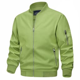 TACVASEN Mens Spring Fall Thin Daily Jackets Lightweight Casual Windproof Zip Pockets Coats Biker Outwear Outdoor Male