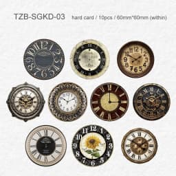JIANWU Time Scale Series Vintage Clock Landscape Material Collage Scrapbooking Sticker Creative DIY Journal Stationery