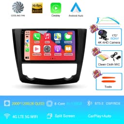 Android 16 9 Inch Carplay For RENAULT KADJAR 2015 - 2019 Car Radio Multimedia Center Bluetooth 4G Wifi Rear Camera Touch Display