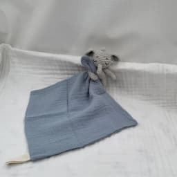 Handmade Baby Cotton Muslin Comfortable Blanket Cute Cat Doll For Infant Kids Sleep Appease Towel Rabbit Bear Saliva Scarf