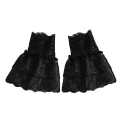 Gothic Retro Black Detachable Sleeve Fake Cuffs Multi Layer Lace Patchwork Princess Sweater Decorative Wristband Dropshipping