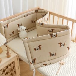 Crib Bumpe Soft Pure Baby Bed Rail Wrap Anti-Collision Strips for Baby Bed Rail Splicing Bed Protection Cover Baby Bed Bumper