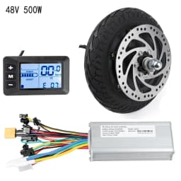 8 Inch Hub Motor Electric Scooter 36V 48V 350W 500W Wheel Motor with Brushless Controller Electric Scooter Motor Kit