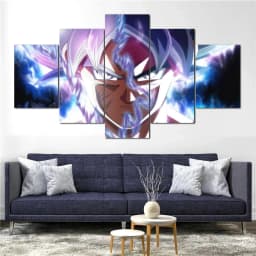 Manga 5 Panels Dragon Ball Goku Super Saiyan Wall Anime Poster Comic Canvas Painting Picture Home Living Room Gift Mural Cudros