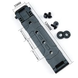 1Piece MOLLE-LOK System Scabbard Back Clip K Sheath Waist Clip KYDEX Scabbard Carrying Clip K Sheath MOLLE Buckle with Screws