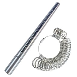 NIUPIKA HK/US/JP/UK/EU Aluminum Ring Rod Metal Ring Multi-size Specification Size Measurement Screening Jewelry DIY Tool