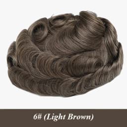 0.02-0.03MM Toupee Men Truly Ultra-Thin Microskin Male Hair Prosthesis Premier Toupee for Men Men's Wig 100% Human Hair System