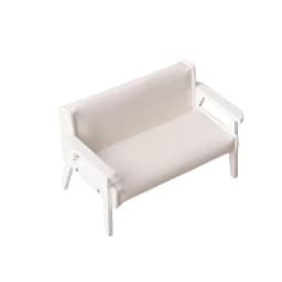 1:12 Dollhouse Miniature Sofa Leather Sofa Single/Double Chair Furniture Model Living Room Decor Toy Doll House Accessories