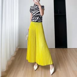 Comfortable, fashionable, casual, high-end, simple, loose, wide leg skirt pants for women summer 2025, new pleated design