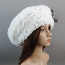 2026 New Winter Rex Rabbit Fur Hats Scarves Women Fashion 100% Genuine Knit Fur Caps Scarves Sets Lady Warm Real Fur Hat Muffler