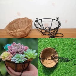 40cm Flower Pot Hanging Chain With 3 Hooks Potted Hydroponic Plant Planting Pot Home Garden Decoration