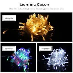 24V 100M 50M 30M 10M Waterproof Fairy Light Holiday Lights Lighting Tree Garland Outdoor Christmas Led String Lights