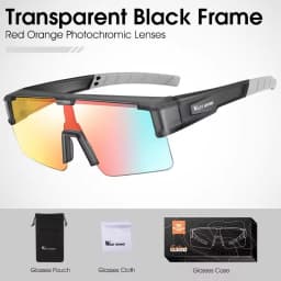 WEST BIKING Large Frame Cycling Polarized Glasses Bike Photochromic Outdoor Sunglasses Fit Over Myopic Goggles Bicycle Accessory