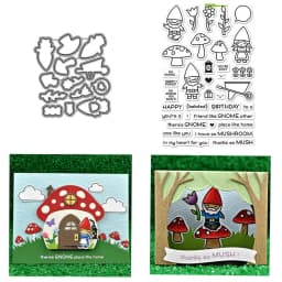 Christmas, Oh Gnome Stamp on the beach Clear Stamps or Metal Cutting Dies Hot For DIY Craft Making Card Scrapbooking Decoration