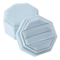 3 Rings Octagonal Display Box Dustproof Rings Storage Box Suitable for Proposals