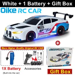 Oike 4WD Remote Control Drift Car 1:24 Mini Remote Control Racing Car Model 2.4G Radio High Speed 4X4 RC Car Vehicle Toy