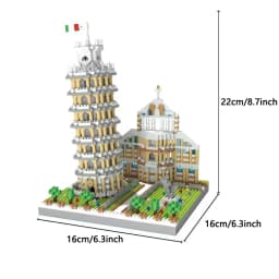 Knew Built Exquisite Paris Eiffel Tower Micro Mini Building Blocks Toys Set: LED Illuminated, Perfect Gift Illuminate Your World