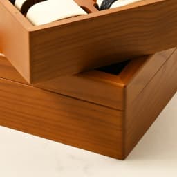 Oirlv Wood Watch Storage Box Delicate Dustproof Glass Cover Watch Box Wristwatch Collection Box Display Storage 6-Gird Watch Box