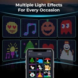 Smart RGBIC Curtain Lights LED Fairy Lights App Control Music Sync DIY Pattern IP67 Waterproof for Bedroom Backdrop Decoration