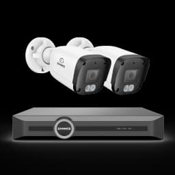 SANNCE 8MP PoE Security Camera Outdoor, IP67 8CH NVR with 2.8mm 4K Bullet Cameras, H.265 Built-in Mic, AI Human Vehicle Detection, Dual Light Night Vision Home Surveillance Cameras ONVIF
